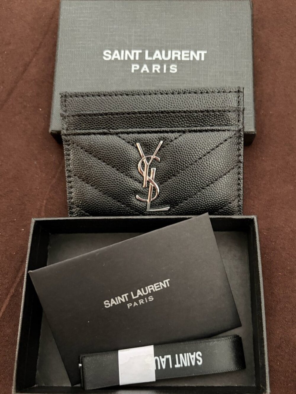 Saint Laurent Cassandre Matelasse Card Case